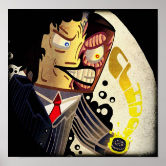 Poster de desenho da face de Lucargia