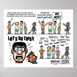 POSTER de desenho do USPS Editorial