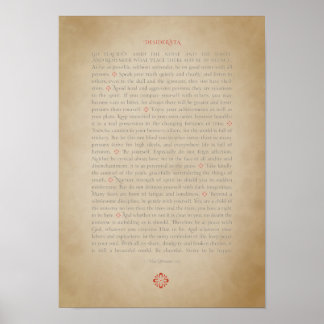 Poster de Desiderata