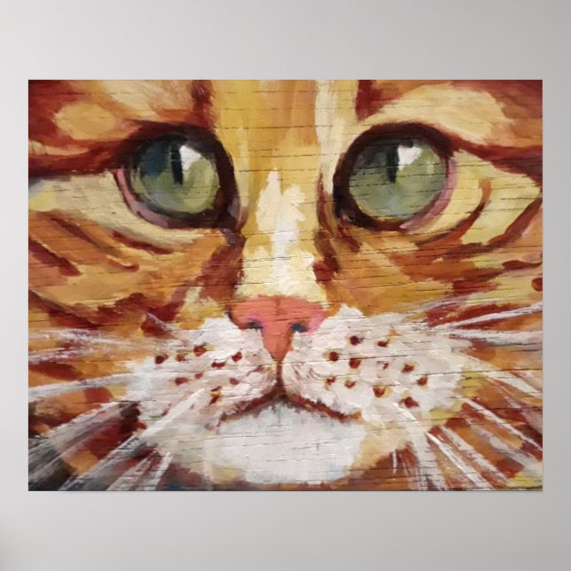 Poster de Detalhes de Pintura de Tabulação Laranja (Frente)
