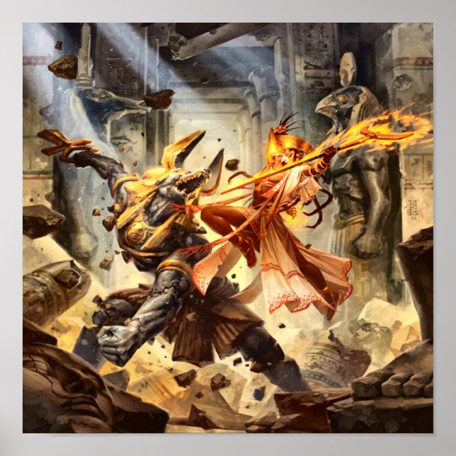 Poster de deuses egípcios (Frente)