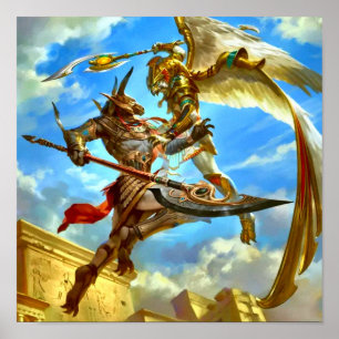 Poster de deuses egípcios