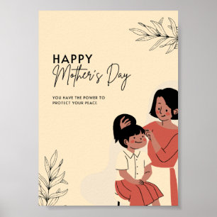 Poster de Dia de as mães feliz