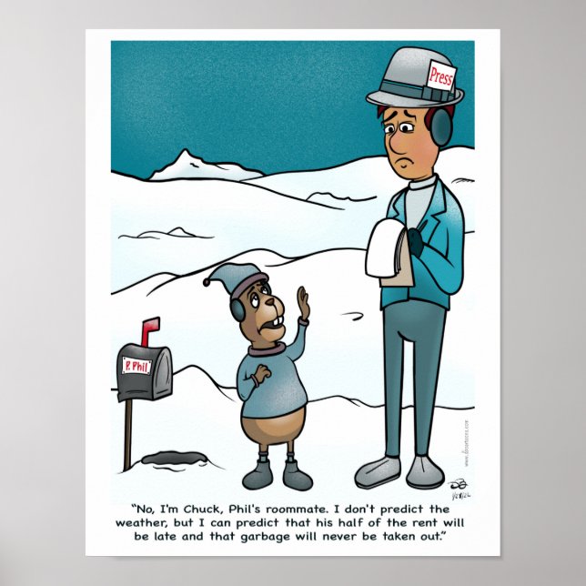 Poster de Dia do Groundhog (Frente)