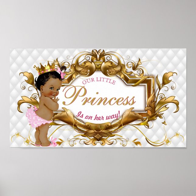 Poster de Diamante Branco da Princesa Africana Ele (Frente)
