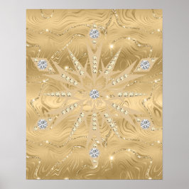 Poster de Diamante com Lúpulo Dourado do Lúpulo
