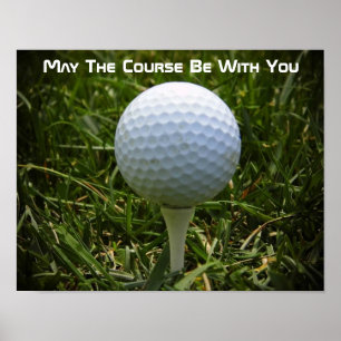 Poster de Diversão Motivacional Golf!