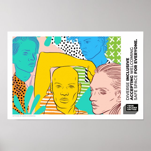 Poster de diversidade e inclusão (Frente)