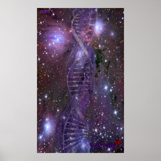 poster de DNA de galáxia (Frente)