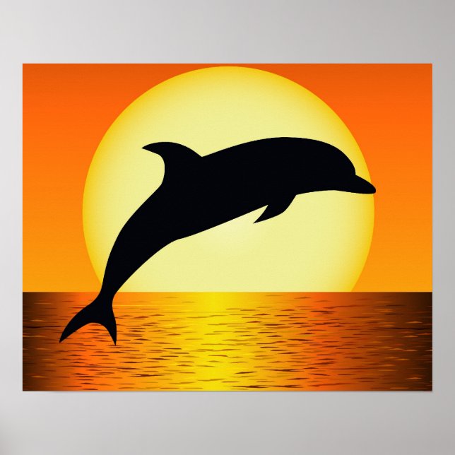 Poster de Dolphin Sunset (Frente)