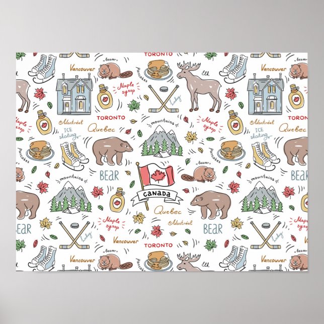 Poster de Doodles Canadianos (Frente)