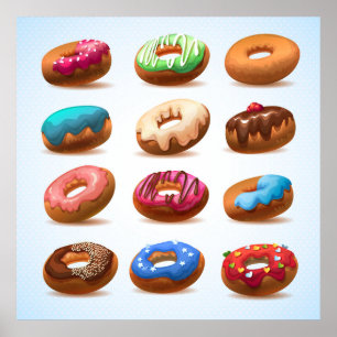 Poster de Doughnut decadente divino - SRF