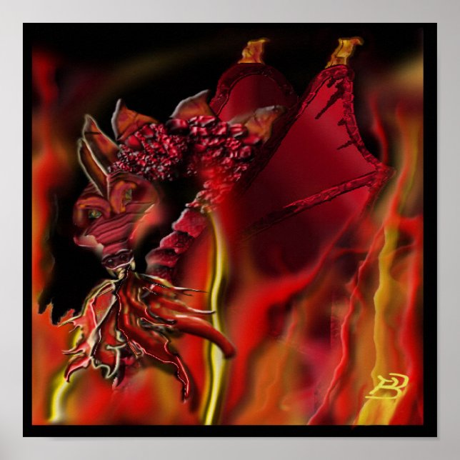 Poster de dragão de Crimson (Frente)