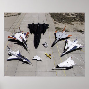 Poster De Dryden da pesquisa frota 1997 de aviões na