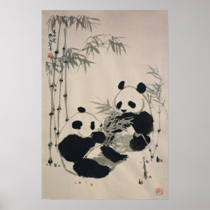 Poster de duas pandas
