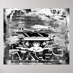 Poster de Dwight D. Eisenhower do porta-aviões