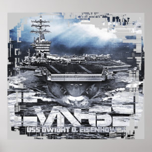 Poster de Dwight D. Eisenhower do porta-aviões