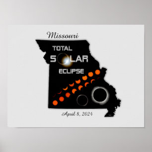 Poster de Eclipse Solar do Missouri
