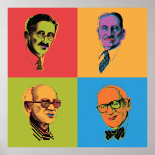 Poster de Econ - Mises, Hayek, Rothbard, Friedman