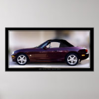 poster DE EDIÇÃO ESPECIAL DA MAZDA MIATA 2000