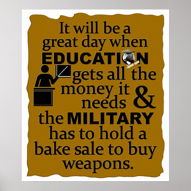 Poster de Educação (Frente)