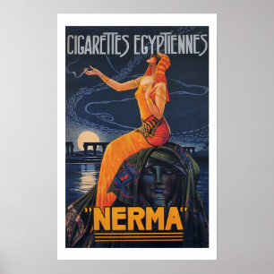Poster de Egyptiennes dos cigarros de NERMA
