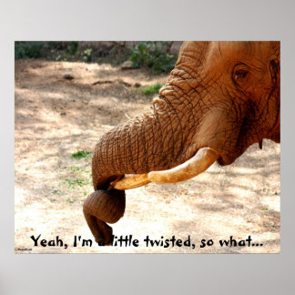 Poster de Elefante de tronco torcido