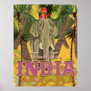 poster de elefante indiana