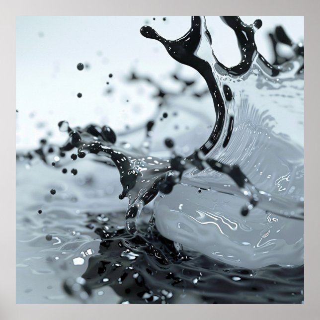 Poster de Elegância de abertura monocromática (Frente)