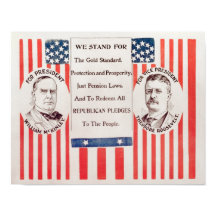 Poster de Eleições McKinley E Roosevelt - 1900