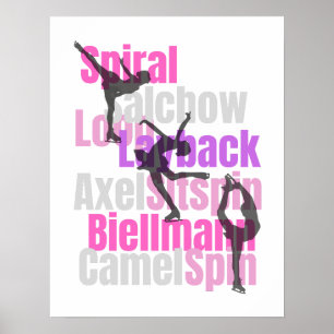 Poster de Elementos de Patinação