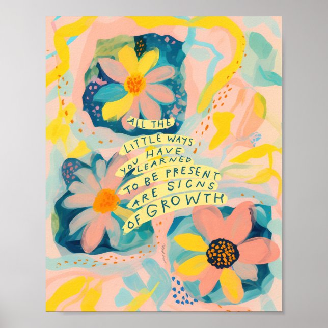 Poster de encorajamento de citação Inspiracional - (Frente)