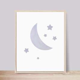Poster de Enfermeiro Blue Moon and Stars