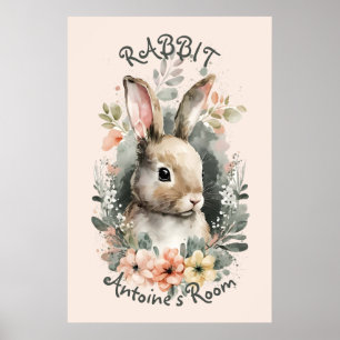 Poster de Enfermeiro de Coelho Coelho com Cotovelo
