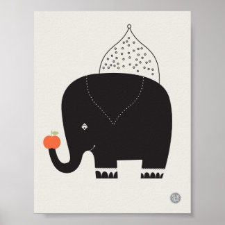 Poster de Enfermeiro de Elefante Moderno - 11" x 8