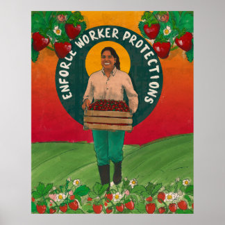 poster de "Enforce as Proteção do Trabalhador" por