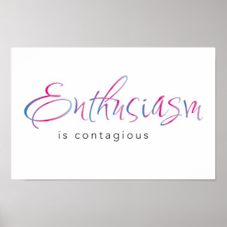 Poster de entusiasmo