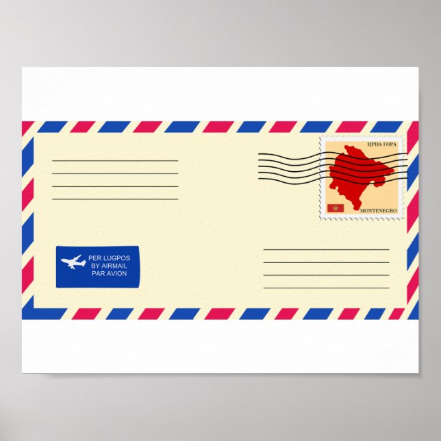 Poster de Envelope Airmail (Frente)