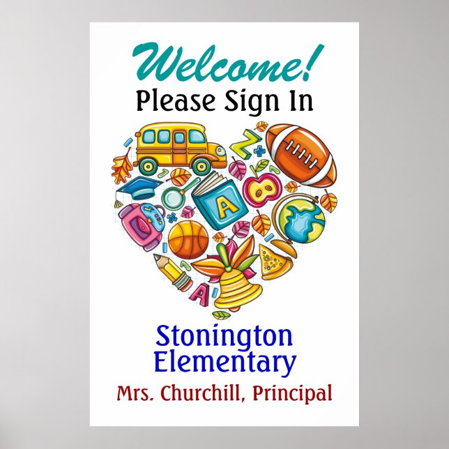 Poster de escola/professor (Frente)