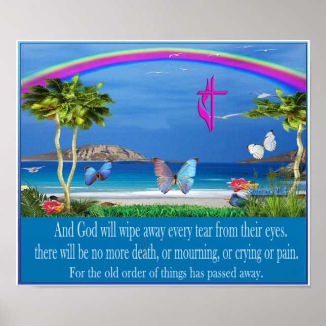 Poster de Escritura Cristã (Frente)