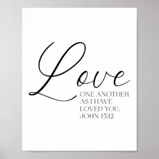 Poster de Escritura John 15:12