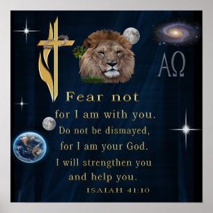 Poster De Escrituras Isiah 41:10