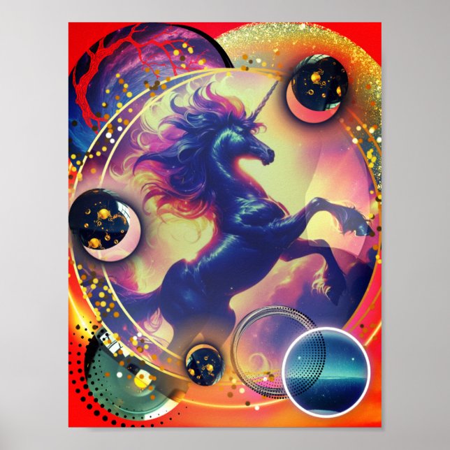 Poster de Espaço Unicorn (Frente)