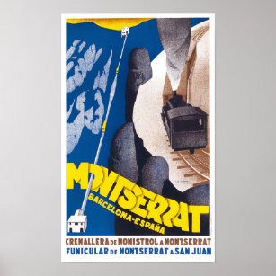 Poster de Espanha por cabo Montserrat