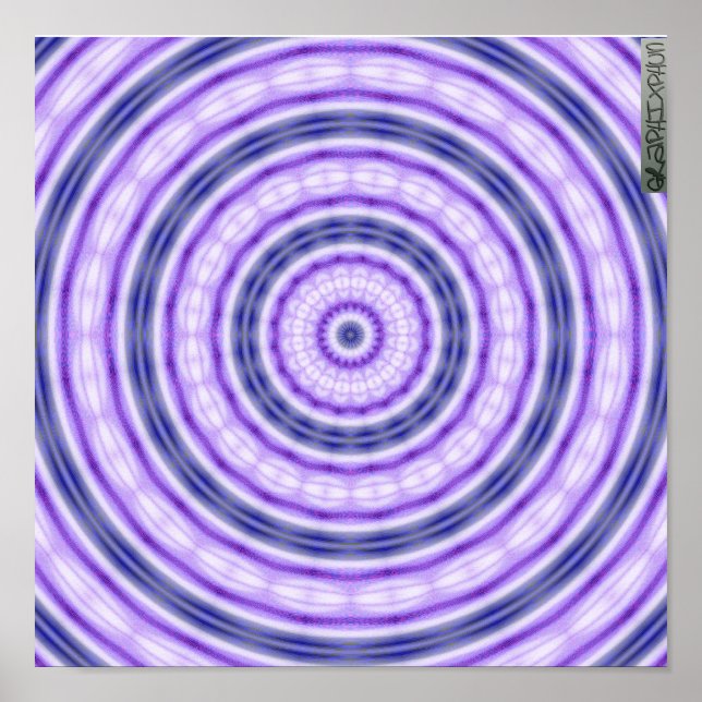 Poster de espiral roxa (Frente)