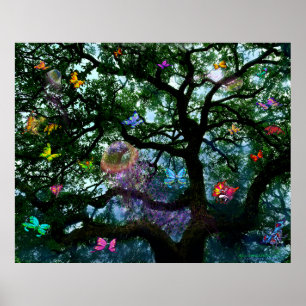 Poster de Espíritos em Árvore