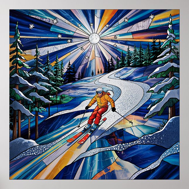 Poster de esqui (Frente)