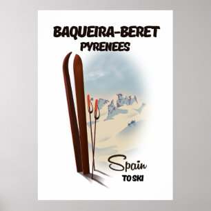 Poster de esqui de Baqueira-Beret.