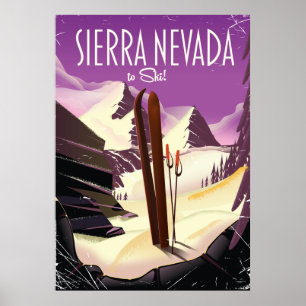 Poster de esqui de Sierra Nevada