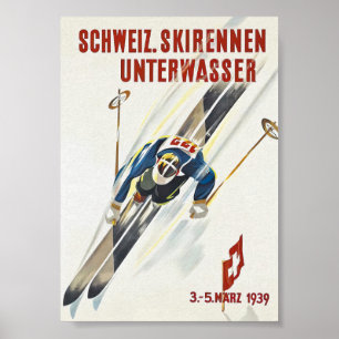 Poster de Esqui de suiça